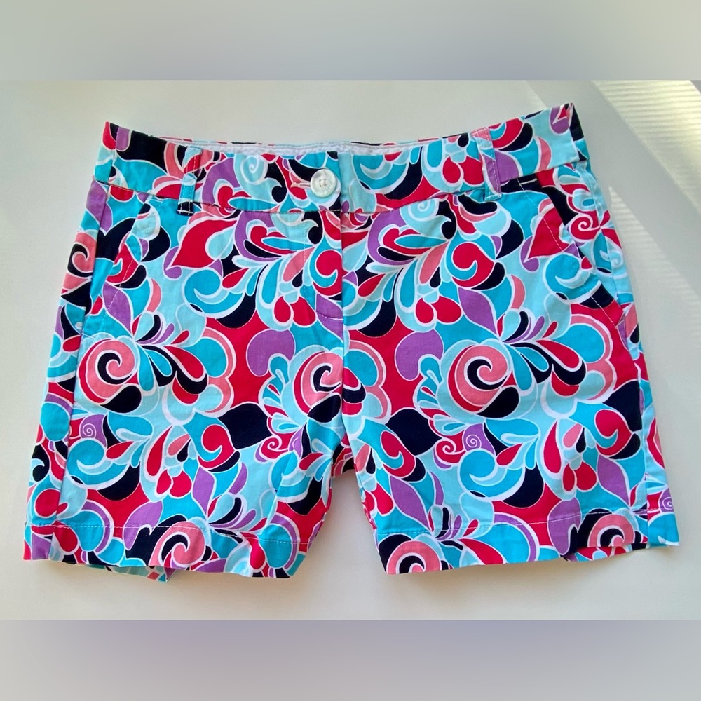 Crown & Ivy, Cotton Blend Chino Shorts, Multicolor Chino Shorts Sz: 2